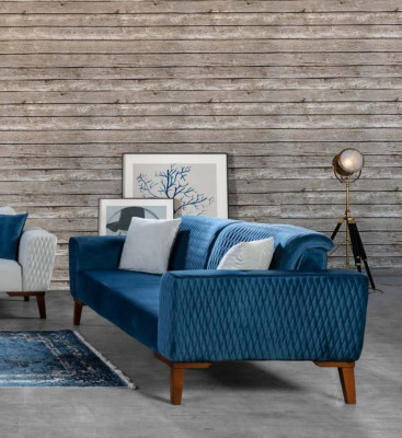 Sofa set 3+3+1 seater complete sofa armchair textile sofa set 3-piece