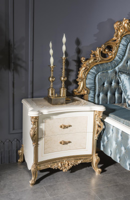Nightstand Beige Elegant Modern Furniture Beautiful Nightstands Luxury Bedroom New