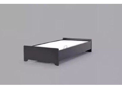 Designer beds children's bed black modern youth bed 100x200cm