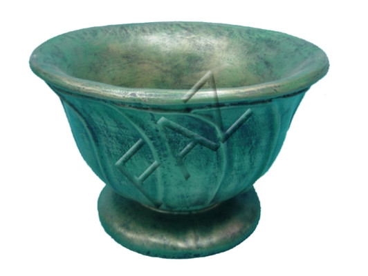 Antique style flower vase vintage vases decoration pots bowl goblet turquoise green