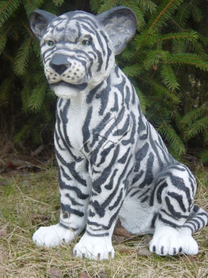 Design Tiger Figurine Statue Sculpture Figures Sculptures Garden Décor Zoo Animal New