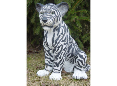 Design Tiger Figurine Statue Sculpture Figures Sculptures Garden Décor Zoo Animal New