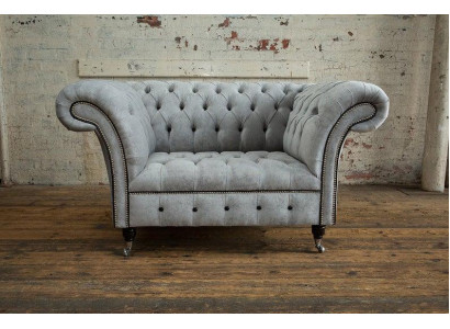 Armchair 1-Seater Upholstered Sofa Classic Chesterfield Premium Class Chair