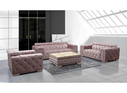 Couch Set Upholstery Design Chesterfield Sofa Set 3+2+1 9914 Textile