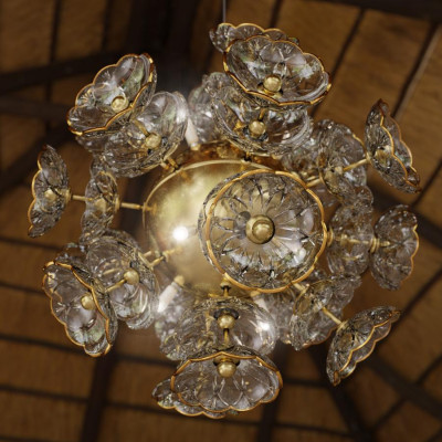 Chandelier Elite Bohemia Flower Ceiling Lamp Designer Luxury Lamp