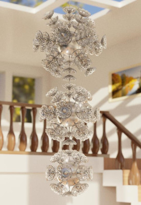 Chandelier Elite Bohemia Flower Ceiling Lighting Ceiling Lamp Light Fixtures