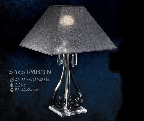 Crystal lamp table lamp white Bohemia standing bedside new desk