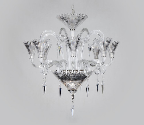Royal Palace Bohemia Chandelier Ceiling Lamp Luminaire 8x Lamps