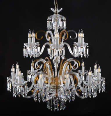 Crystal glass chandelier hanging lamp classic Elite Bohemia