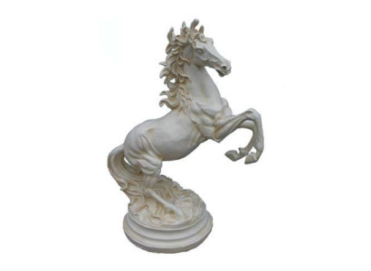 Sculpture Prancing Horses Abstract Colored Copper Pegasus Horse Statues Decor 64cm