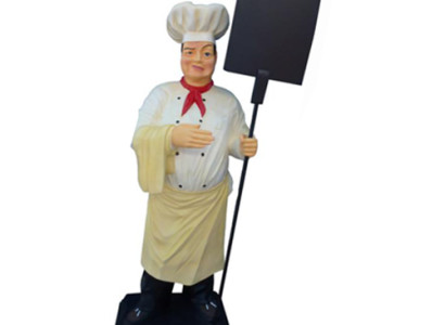 Chef figure statue sculpture advertising figure menu board stand menu new
