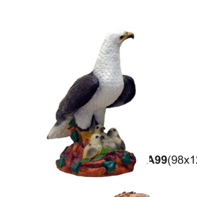 USA Eagle Hawk Abstract Modern Statue Figure Bird of Prey Garden Decoration 46cm New