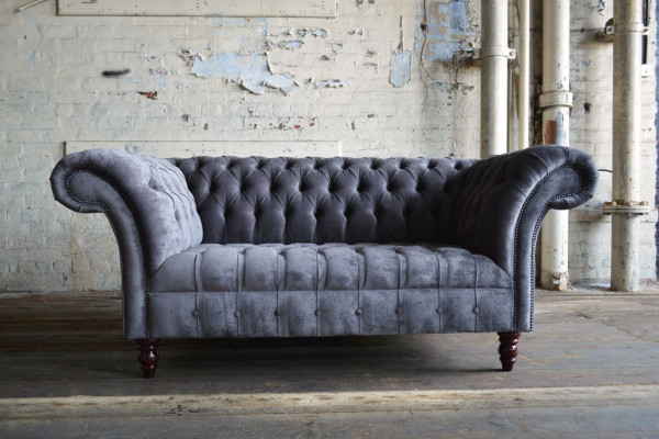 Chesterfield Sofa 2 Seater Couch Sofas Couches Living Room Design Sofa Gray New