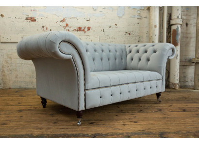 Textile Sofa Fabric Couch Chesterfield big sofas XXL couches Seat Cushion 185cm