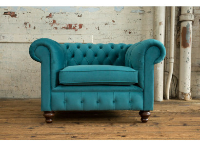 Chesterfield single-seater armchair textile sofa upholstery sofas fabric new couches