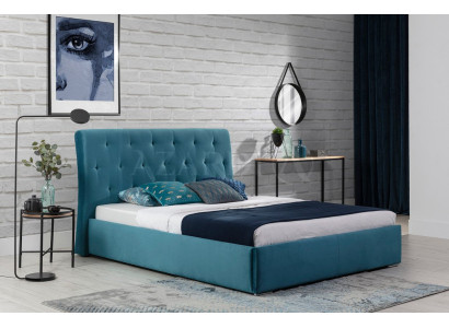Bed Cushion Design Luxury Double Hotel Beds 180x200cm Bedroom Velvet New