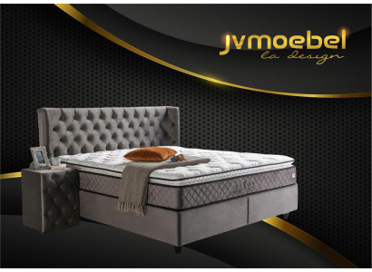 Luxury Bedroom Set 3-Piece Textile Bed 2x Nightstand Modern Design Beds New