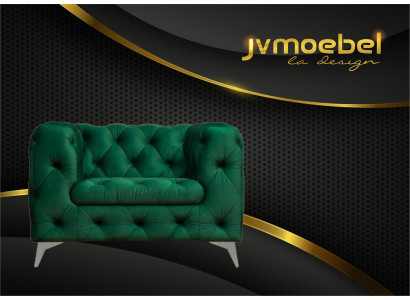 Chesterfield Armchair Luxury Single Seater Chesterfield Upholstered Sofa Lounge Club Velvet