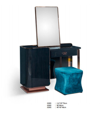 Stool Blue Textile Bedroom New Creative Modern Design Furniture Luxury Fabric New