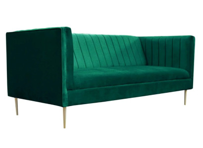 Two-seater sofa sofas green fabric couches upholstery living room design luxury textile