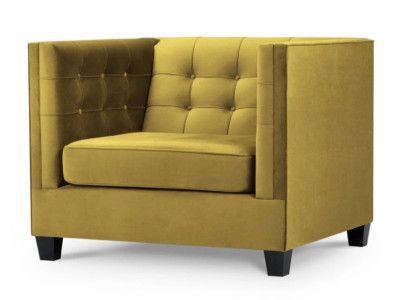 Chesterfield Armchair Textile Fabric Beige Creative Furniture New Living Room