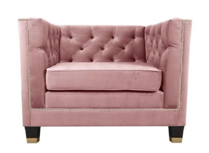 Chesterfield Armchair Textile Fabric Purple Creative Furniture New Living Room Modern
