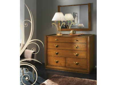 Dresser Mirror Set Group Dressers Console Wood Cabinet Shelf New Set 2-piece