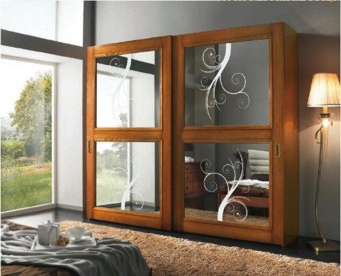 Wardrobe cabinet sliding doors cabinets modern furniture bedroom Italy