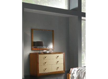 Two-piece set suite: dresser, mirror, dresser group, console, cabinets, modern, new.