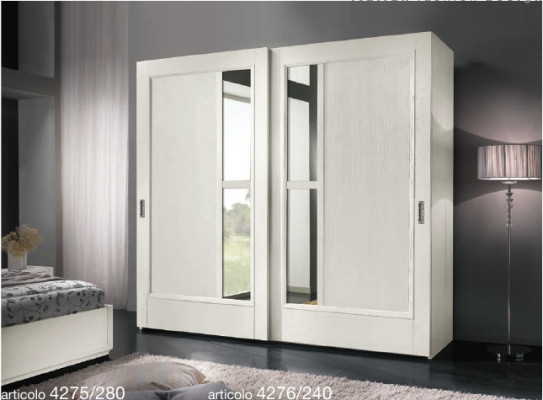 Wardrobe sliding doors bedroom wardrobe wall cabinets wood mirror new
