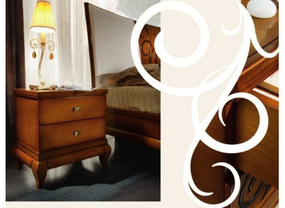 Nightstand with 2 Drawers, Side Table, Bedside Cabinet, Chest of Drawers, Console, Wood Design