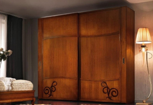 Wardrobe sliding doors bedroom closet wall cabinets wooden sliding doors