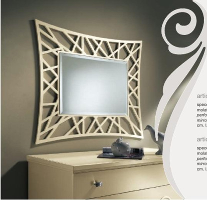 Mirror Hanging Mirror Wood Modern Wall Mirror Furniture Little Mirror Design 90x90 New