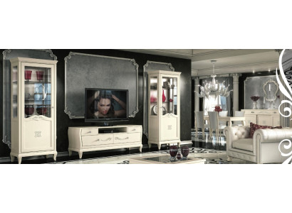Luxury Living Room TV Set Cabinet Modern Wood Furniture Wardrobe Style Cabinets 3-piece