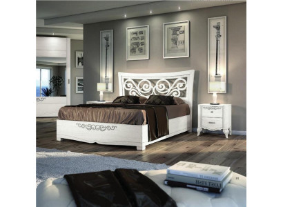 3-piece bedroom set bed nightstand beds double bed wood group suite new