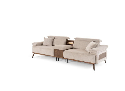 Living room four-seater luxurious upholstered sofa fabric couches textile furniture