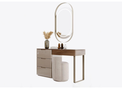 Bedroom set luxury vanity table and mirror stool design new 3-piece set