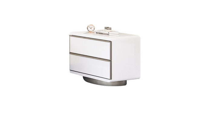 Bedroom nightstand with storage in modern style wood furniture luxury