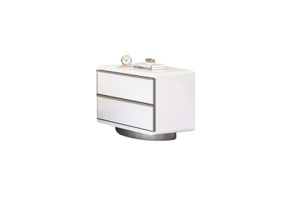 Bedroom nightstand with storage in modern style wood furniture luxury