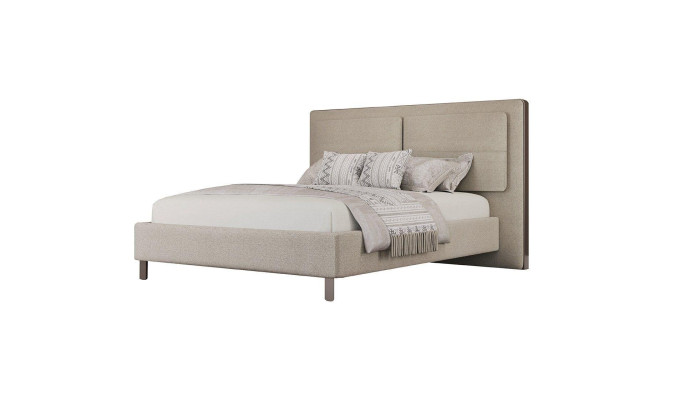 Upholstered bed 180 x 200 cm double bed bedroom luxury wooden furniture new