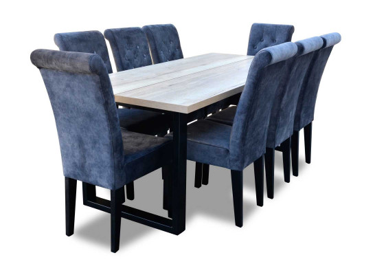 Dining room dining table set with 8 chairs, a 9-piece complete set.