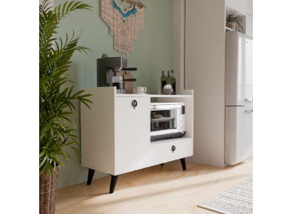 Dining room cabinet coffee cabinet modern design white color rectangular