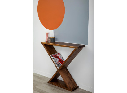 Brown console table modern side furniture luxurious robust table