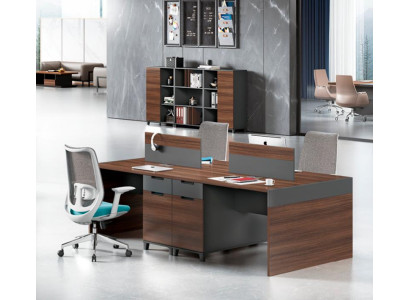 Brown work desk luxurious office furniture designer wood furniture noble tables