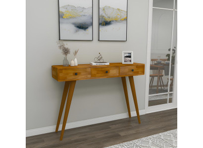 Modern High-Quality Console Table Brown Wooden Table Living Room Designer Furniture
