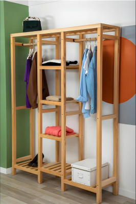 Wardrobe Beige Shelf Closet Wardrobe Furniture Cabinets Wardrobes Wood