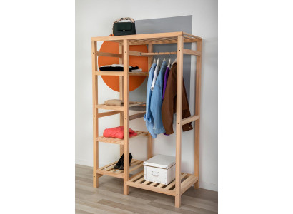 Coat rack clothes stand rack hanging luxury modern wood hallway wardrobe