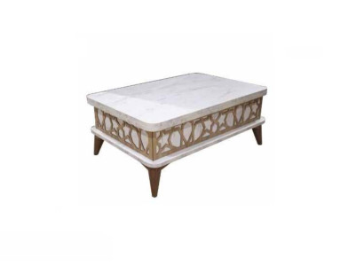 White Coffee Table Living Room Side Tables Extendable Tabletop