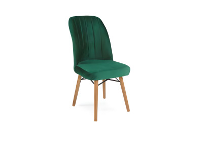 Exclusive green dining chair, living room armchairs, textile furniture.
