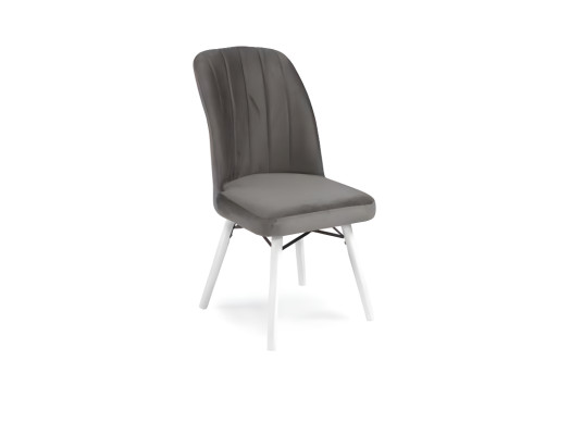 Dark gray living room armchair, luxurious kitchen chairs, textile seaters
